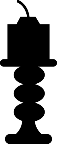 Candle And Candelabrum Silhouette Sketch Style Svg Vector, Free Vectors File